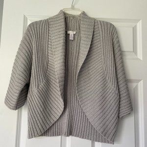 Chicos Shrug Metallic Sweater
